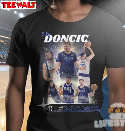 Comfort Luka Doncic Shirt, Must Have Crewneck Long Sleeve For Basketball Lover