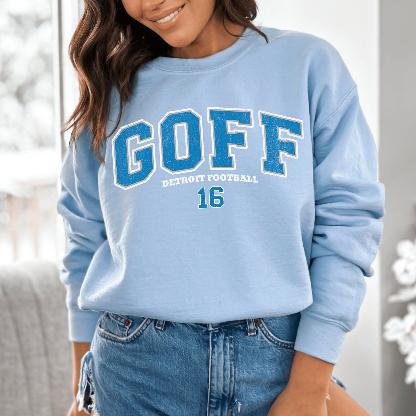 Jared Goff Detroit Lions Vintage Football Sweatshirt Hoodie