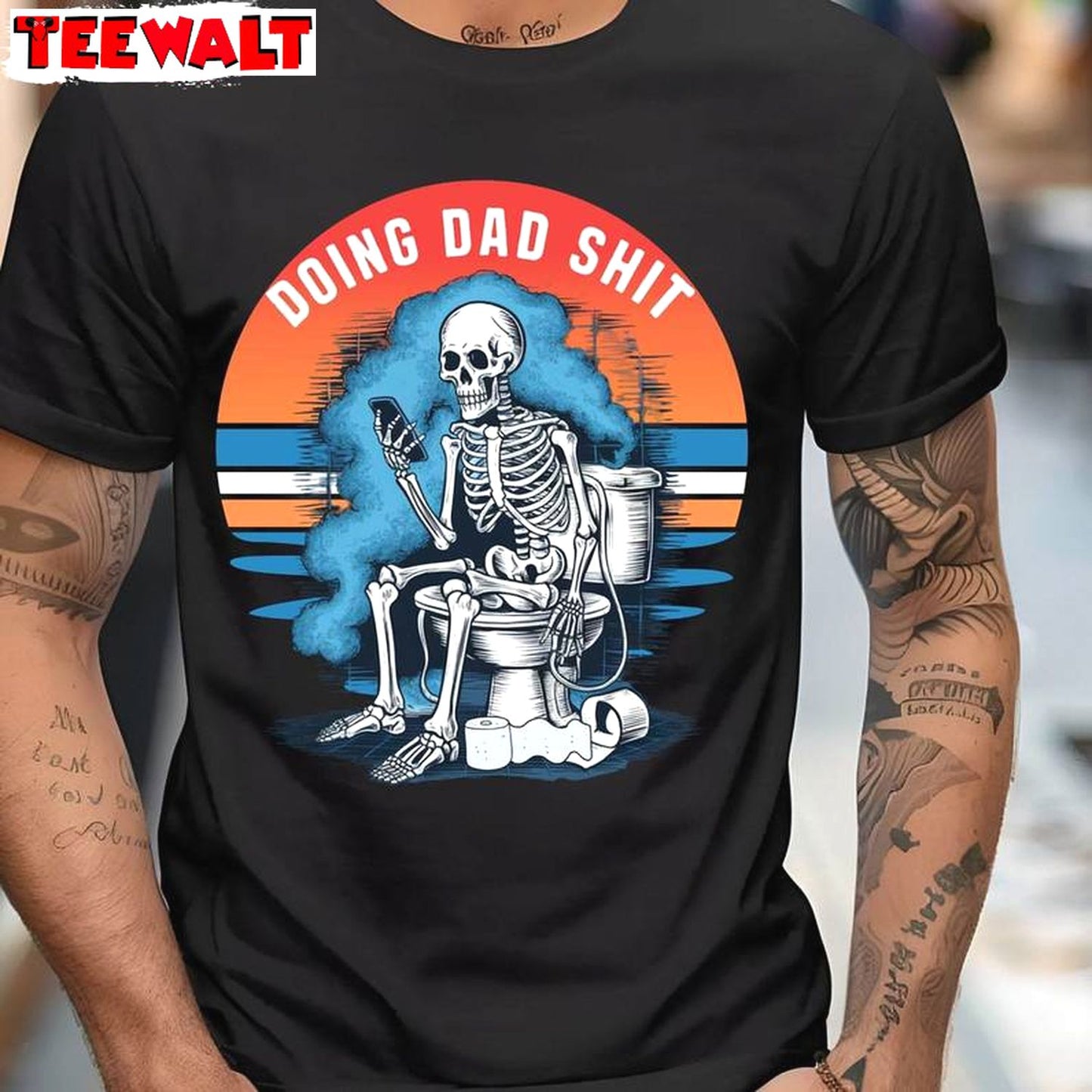 Cool Design Doing Dad Shit Shirt, Must Have Dad Unisex Hoodie Short Sleeve