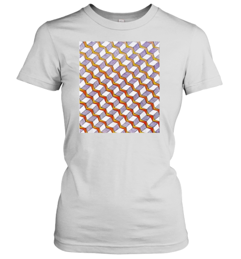 Handmade Uniform Pattern Drawing Geometric T-Shirt