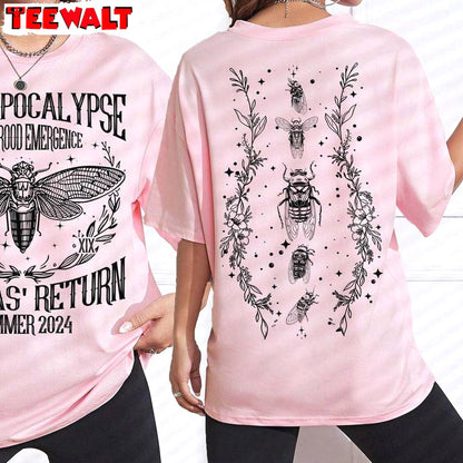 Cicadapocalypse Dual Brood Emergence Summer Shirt, Return Of The Cicadas Unisex Hoodie Short Sleeve