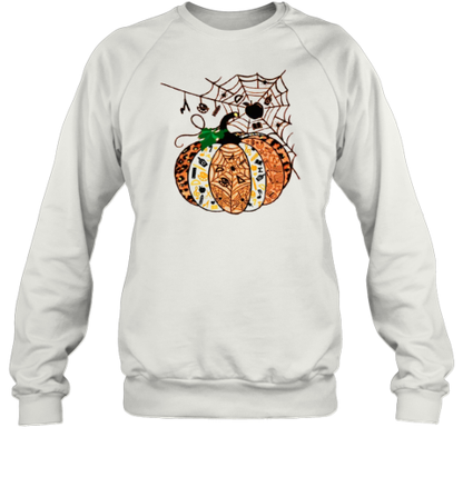 Halloween Pumpkins With Spider Webs T-Shirt