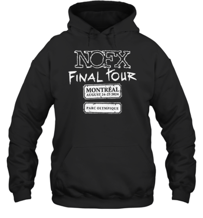 NOFX Final Tour 2024 Montreal, QC T-Shirt