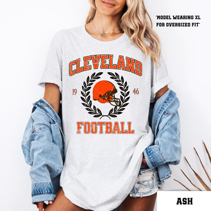 Cleveland Football Sweatshirt - Retro Browns Fan Crewneck Gift For Fans