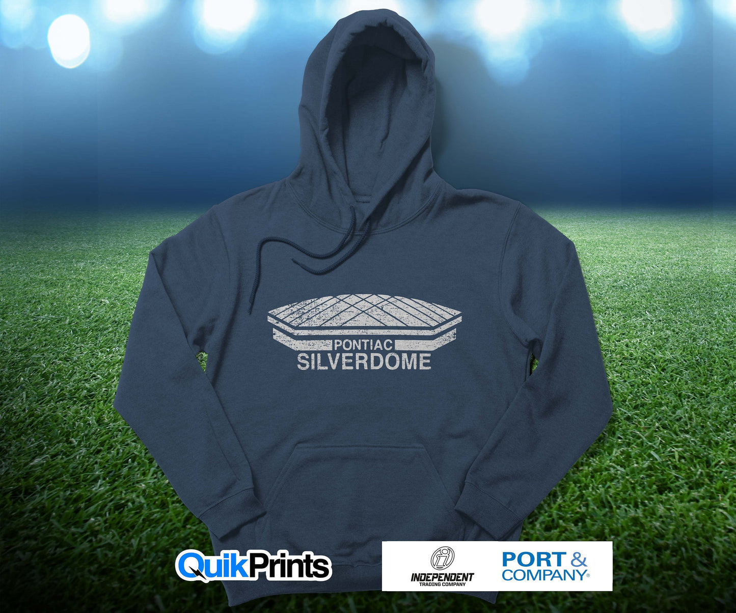 Pontiac Silverdome Vintage Pullover Hoodie