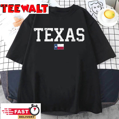 Texas T Shirt Women Men Kids  Distressed Texas Flag T-Shirt