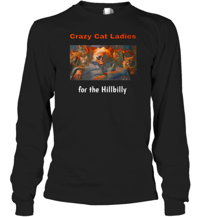 Crazy Cat Ladies For The Hillbilly Trump Vance 2024 T-Shirt