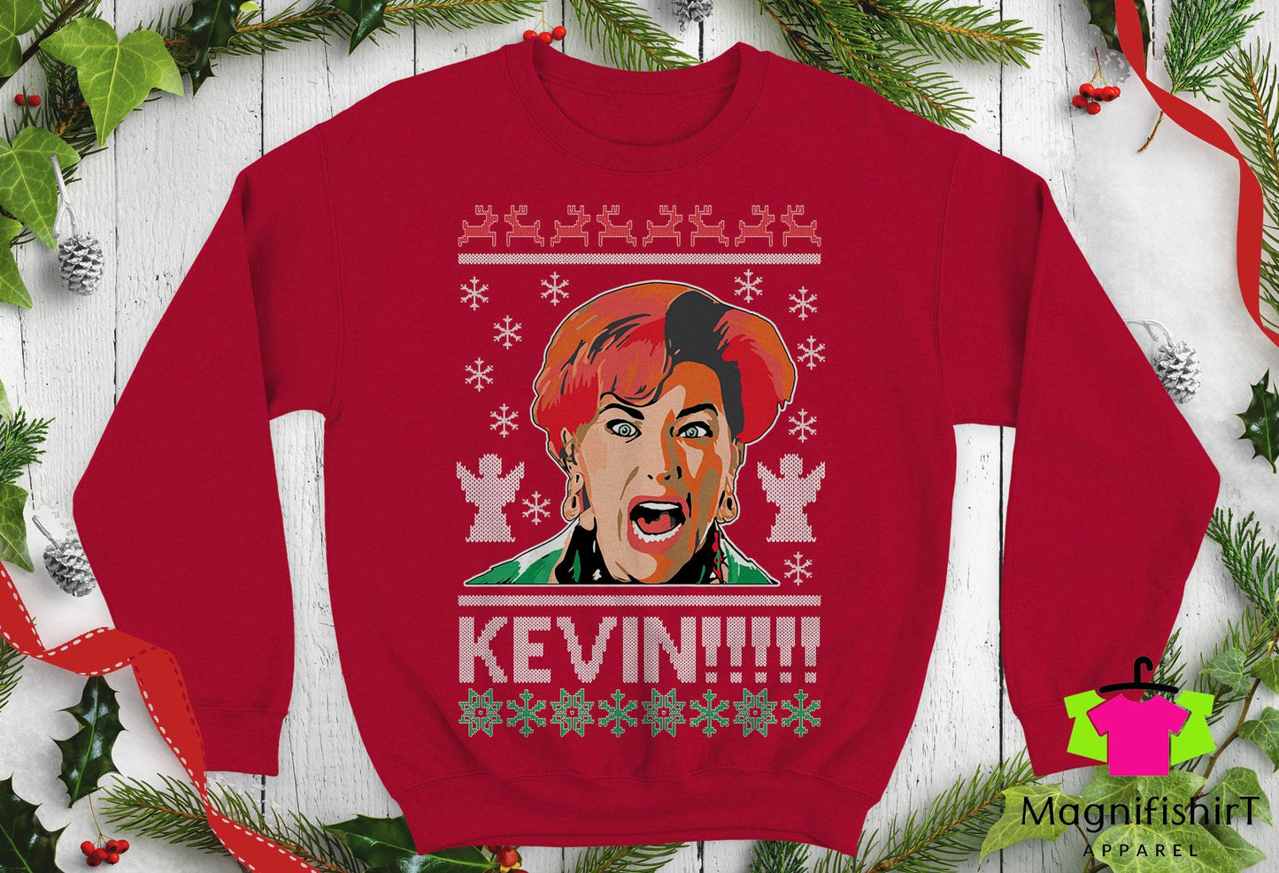 Kevin - Christmas SweatShirt Unisex Funny Home Alone Parody