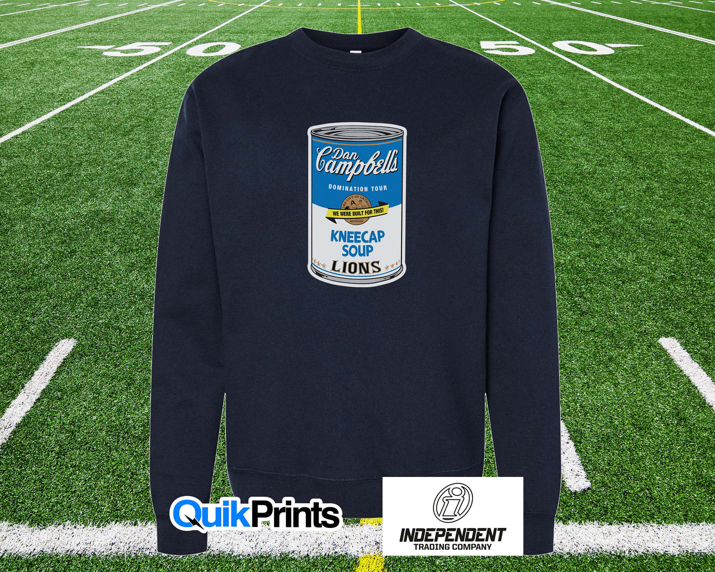 Dan Campbell'S Kneecap Soup Crewneck Sweatshirt