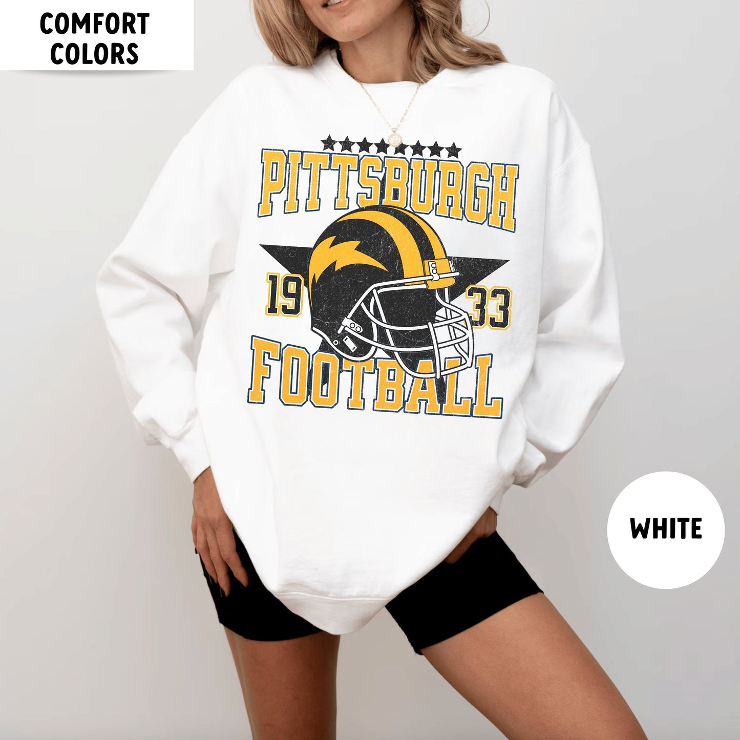 Pittsburgh Football Sweatshirt, Jj Watt Comfort Colors Shirt For Fans