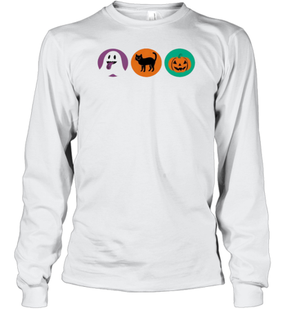 Cookie Cat Pumpkin Boo Ghost Halloween T-Shirt