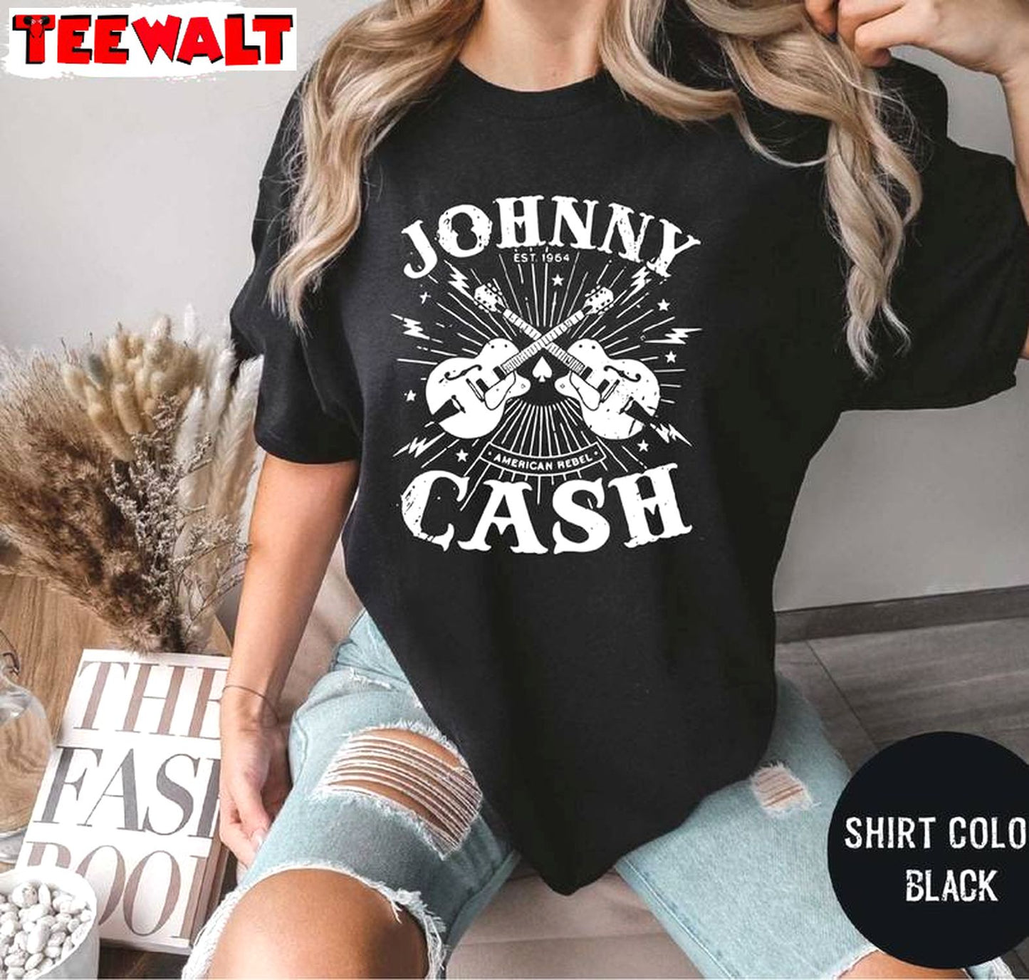 Johnny Cash Inspirational Shirt, New Rare Country Music Long Sleeve