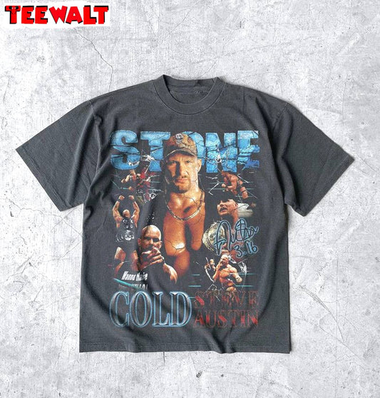 Stone Cold Steve Austin Unique Shirt, Groovy Wrestlemania Wrestling Sweater