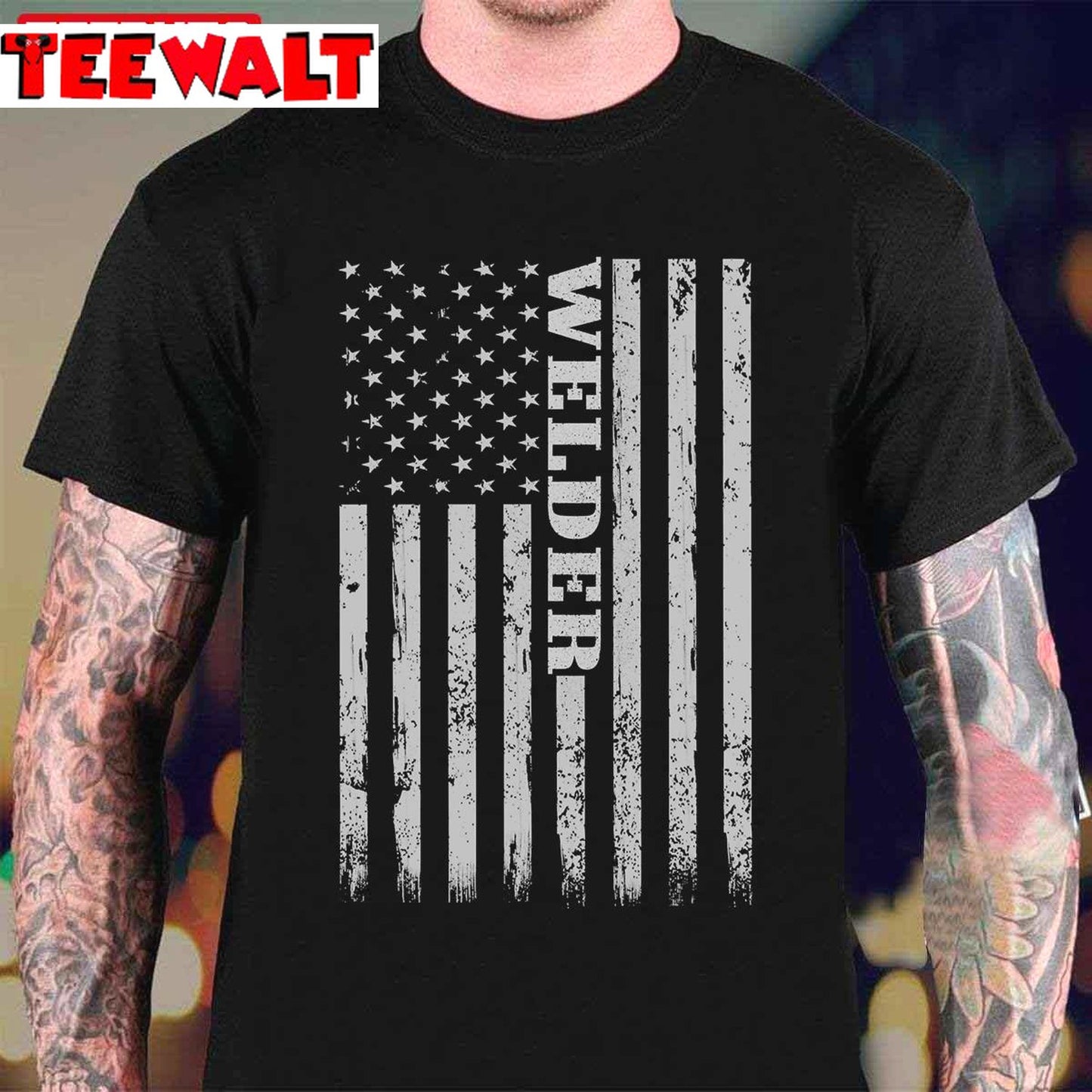 American Welder Flag Proud Welders Unisex T-Shirt