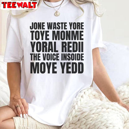 Jone Waste Lyrics Short Sleeve , Modern Don't Waste Your Time On Me