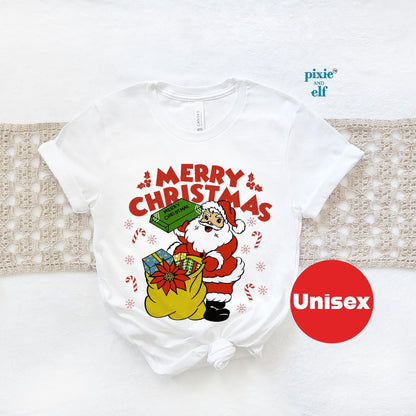 Merry Christmas Retro Santa Party T-Shirt