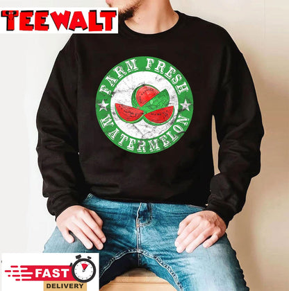 Farm Fresh Watermelon Vintage Retro T-Shirt