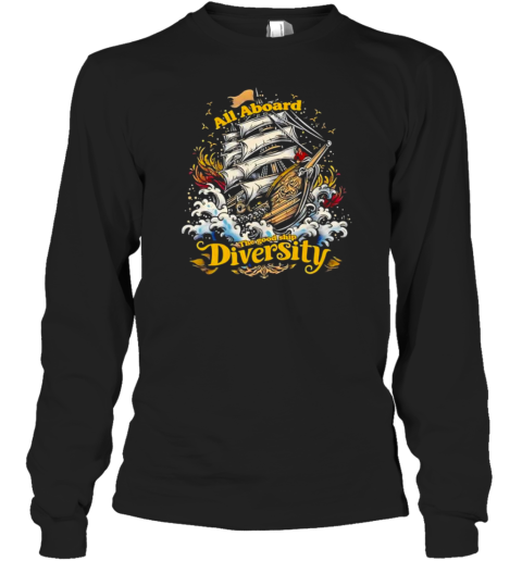 All Aboard The Good Ship Diversity Retro T-Shirt