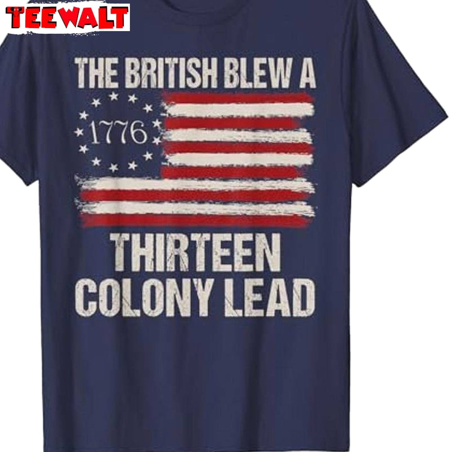 America Flag Modern Long Sleeve , Unique British Blew 13 Colony Lead