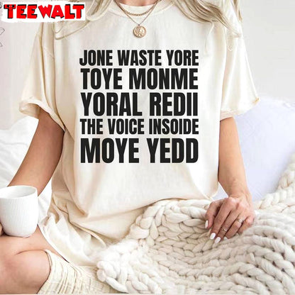 Jone Waste Lyrics Short Sleeve , Modern Don't Waste Your Time On Me