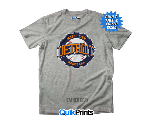 Motor City Baseball T-Shirts