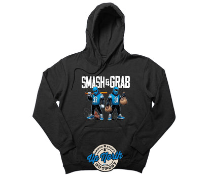 Smash And Grab Detroit Football Pullover Hoodie