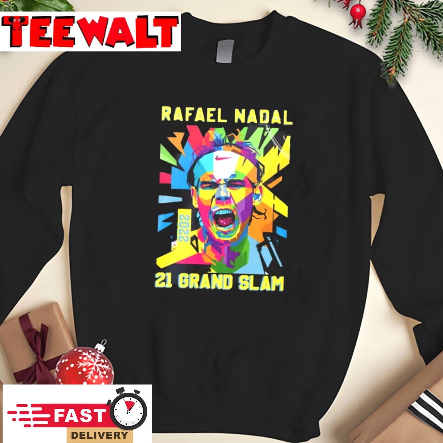 Rafael Nadal Tennis Champions 21 Grand Slam Fan T-Shirt