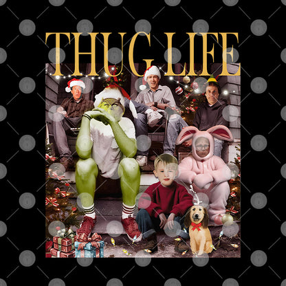 Thug Life Christmas Movies T Shirt