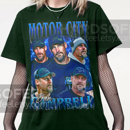 Limited Motorcity Dan Campbell Vintage Unisex T-Shirt Gift