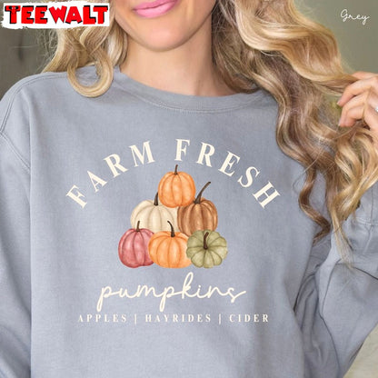 Farm Fresh Pumpkins Sweatshirt, Farm Fresh Fall Shirt