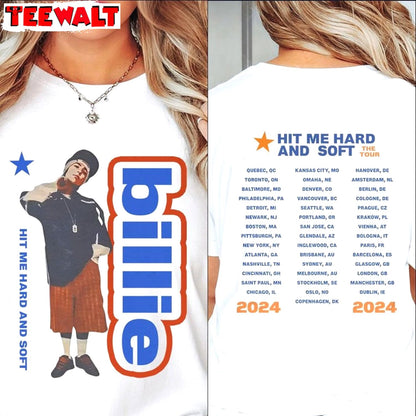 1illie E1lish Hit Me Hard And Soft The Tour Shirt