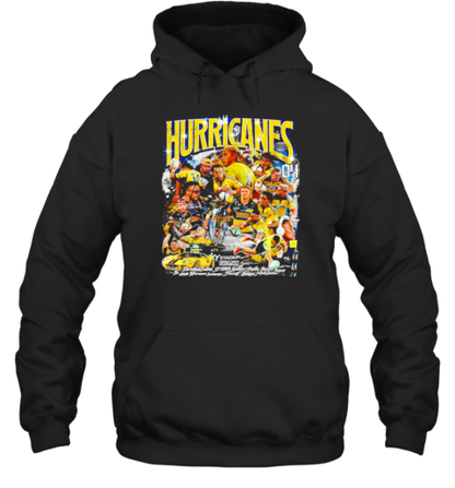 Hurricanes Rugby Union Team Vintage Graphic T-Shirt