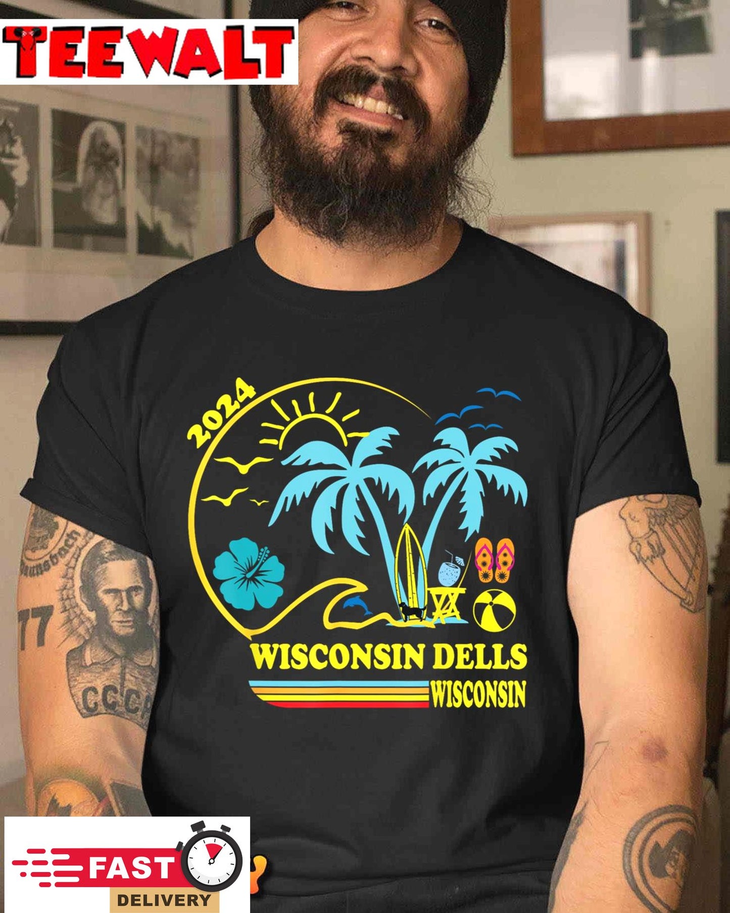 Wisconsin Dells 2024 Family Trip Friends Group Vacation T-Shirt