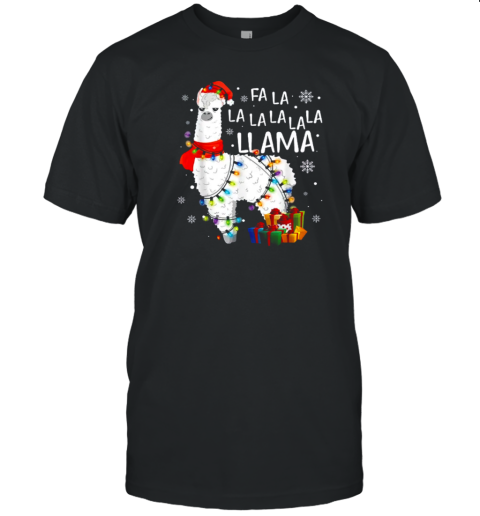 Fa La La La La La La Llama Teacher T-Shirt