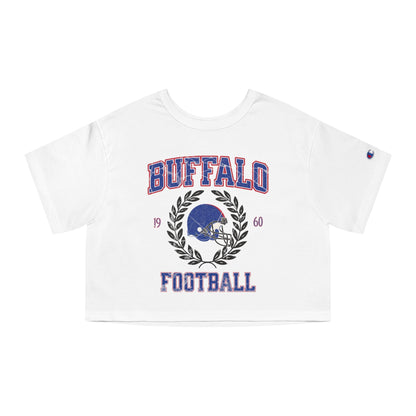 Buffalo Football Crop Top - Vintage Game Day Outfit, Retro Football Shirt