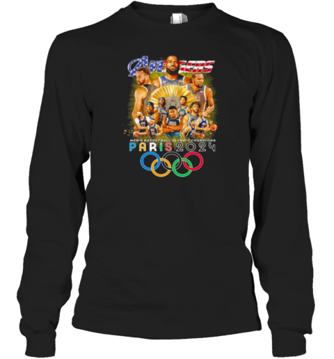 Avengers USA Men'S Olympic Basketball 2024 Champions T-Shirt