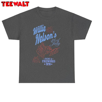 Trendy Memorial America Unisex Hoodie, Groovy Willie Nelson Shirt Sweater