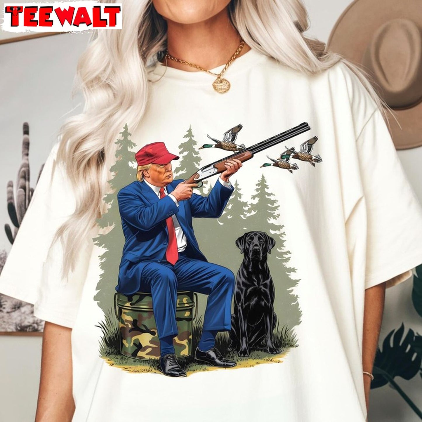 Duck Hunting Trump T Shirt