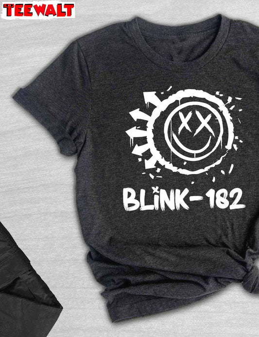 Cute Blink 182 Shirt, Smile Face Must Have Crewneck Long Sleeve