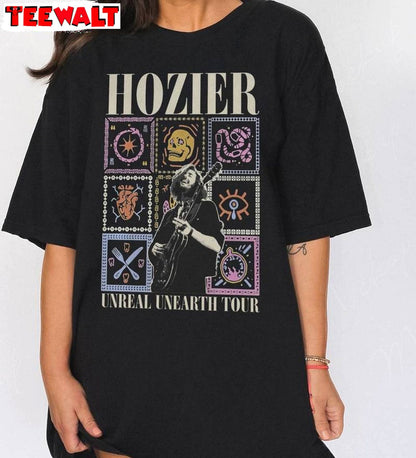 Vintage Hozier Unreal Unearth Tour Shirt, Hozier Music Short Sleeve Long Sleeve