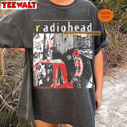 Creative Radiohead Shirt, Vintage Band Short Sleeve Unisex Hoodie Gift For Fan