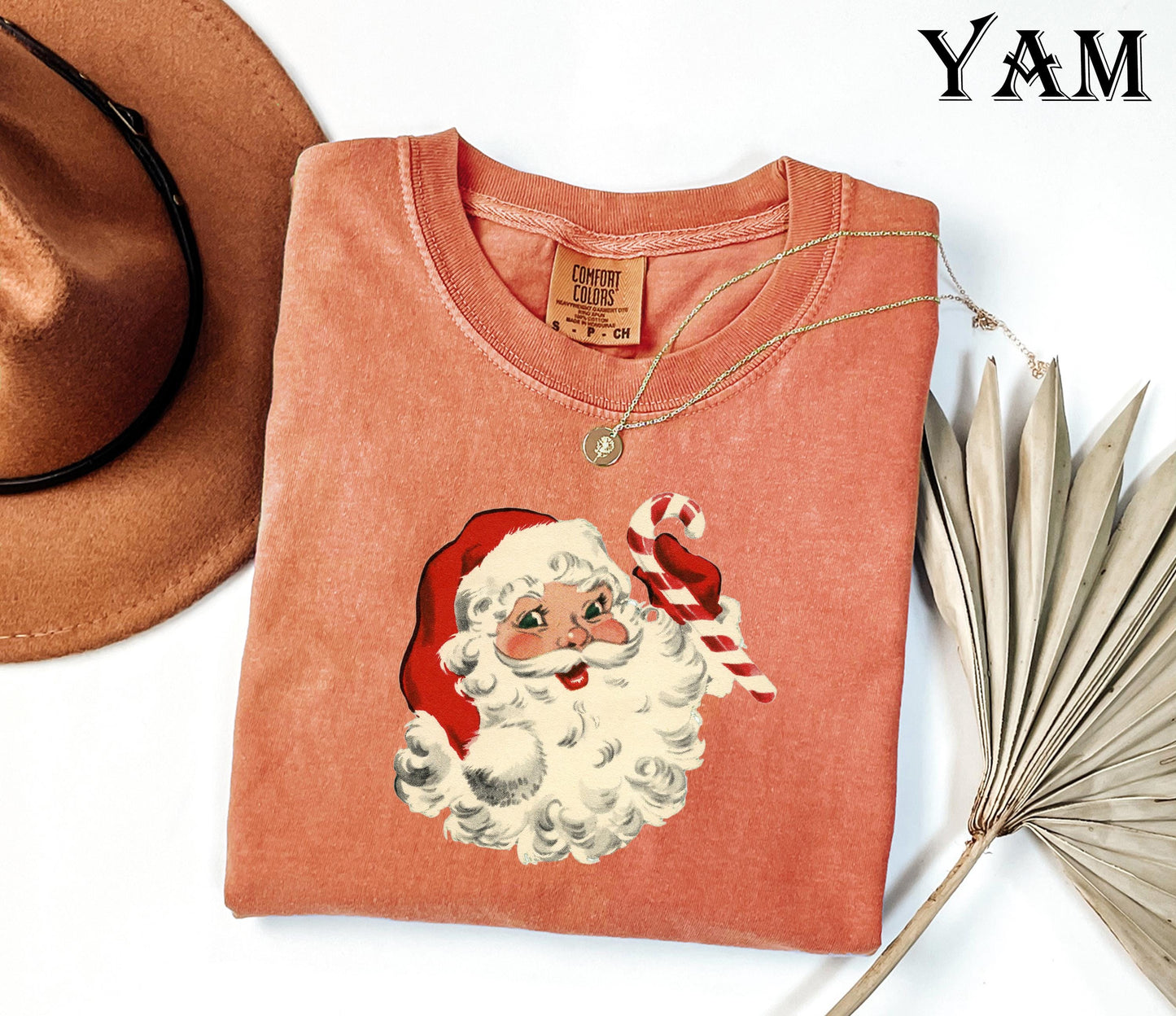 Retro Santa Christmas Holiday Tee