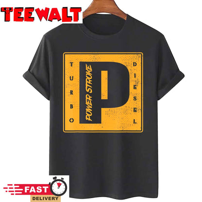 Power Stroke Roll Coal Turbo Diesels Powers Diesel Mechanic T-Shirt