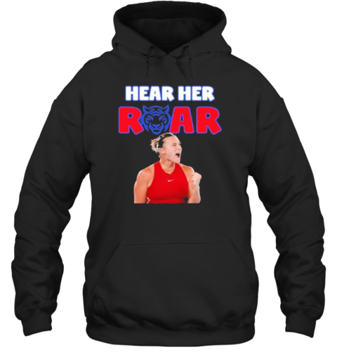 Hear Her Roar Sabalenka Tennis Open 2024 T-Shirt