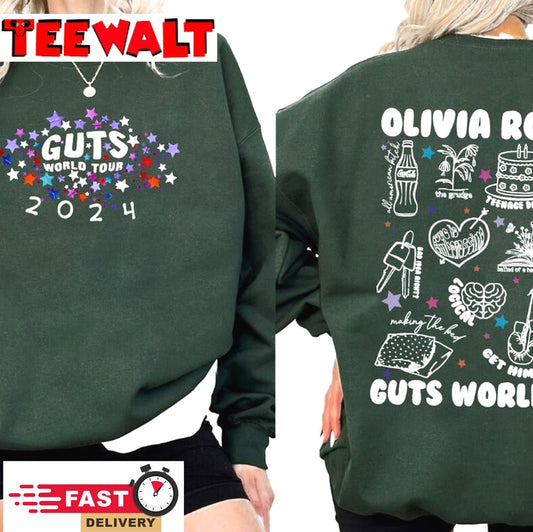 Olivia Rodrigo Guts Tour 2024 Shirt