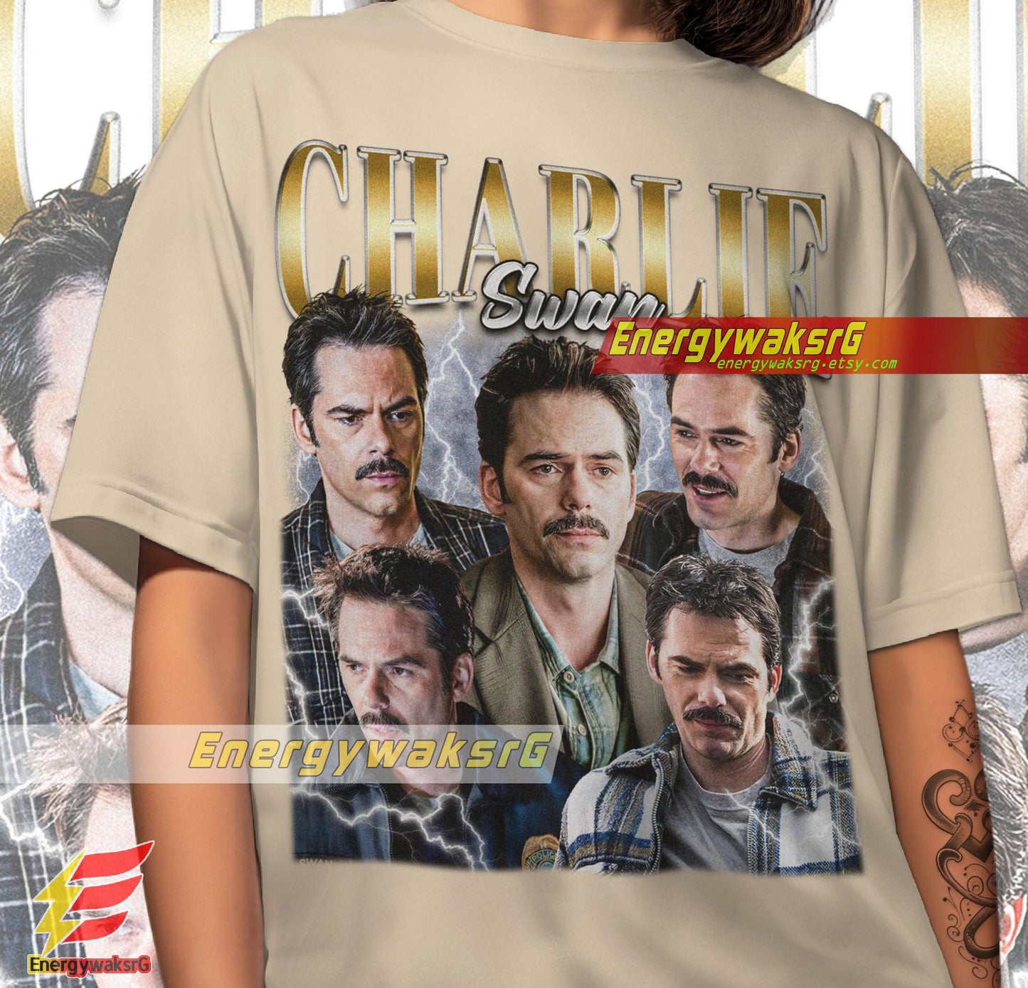 Charlie Swan Vintage 90'S Shirt, Billy Burke Fan Made Tee, Team Charlie Tee For True Fans