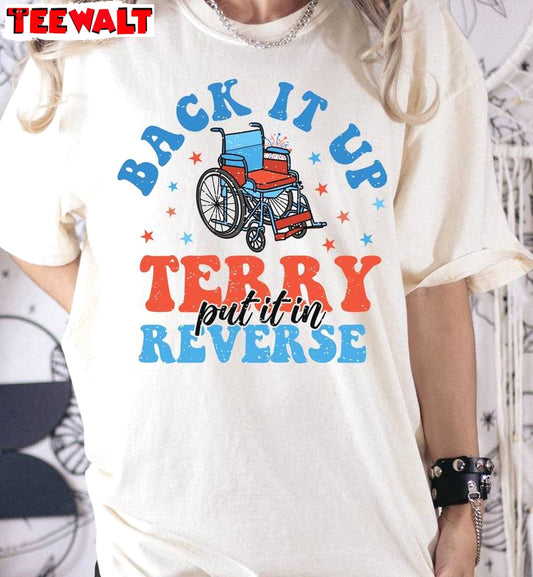 Comfort Colors Back It Up Terry Shirt, 4th Of July Crewneck