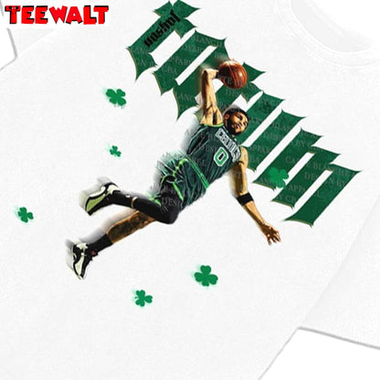 Boston Basketball Lucky Clover Sweatshirt , Trendy Jayson Tatum Shirt Tank Top