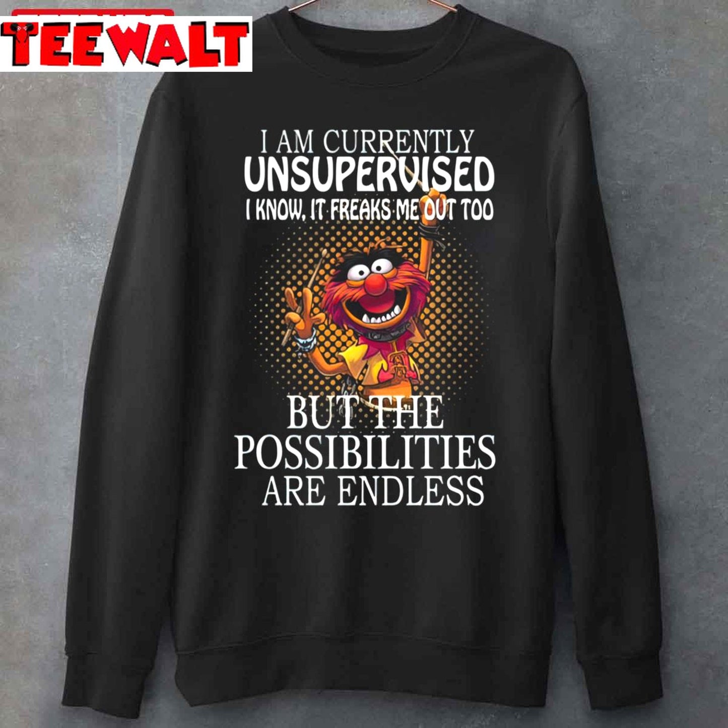 I Am Currently Unsupervised I Know It Freaks Me Out Too But Possibilities Are Endless Unisex Sweatshirt