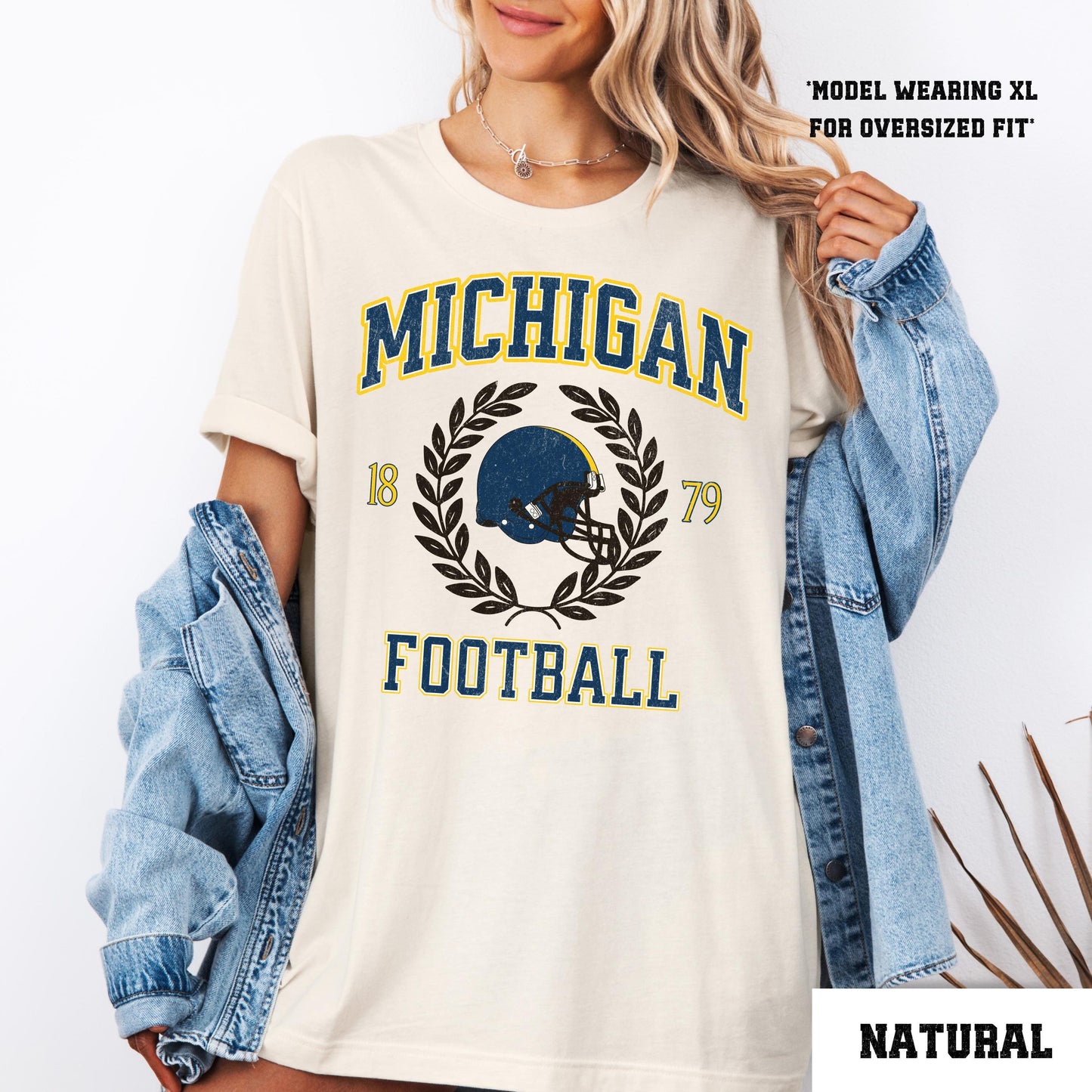 Michigan Football Varsity Game Day Shirt - Comfort Colors College Apparel